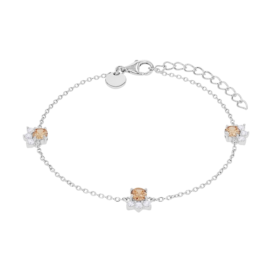 NOELANI Armband voor dames, 925 Sterling zilver, zirkonia synth.