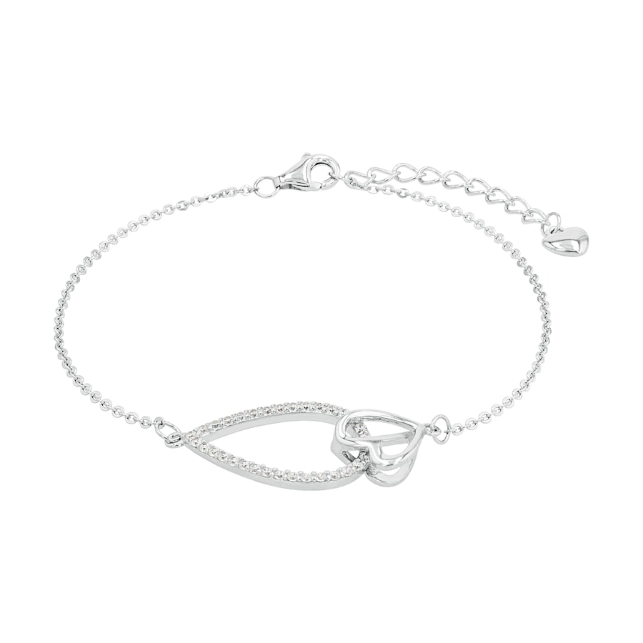 Amor Armband voor dames, 925 Sterling zilver, zirkonia synth.