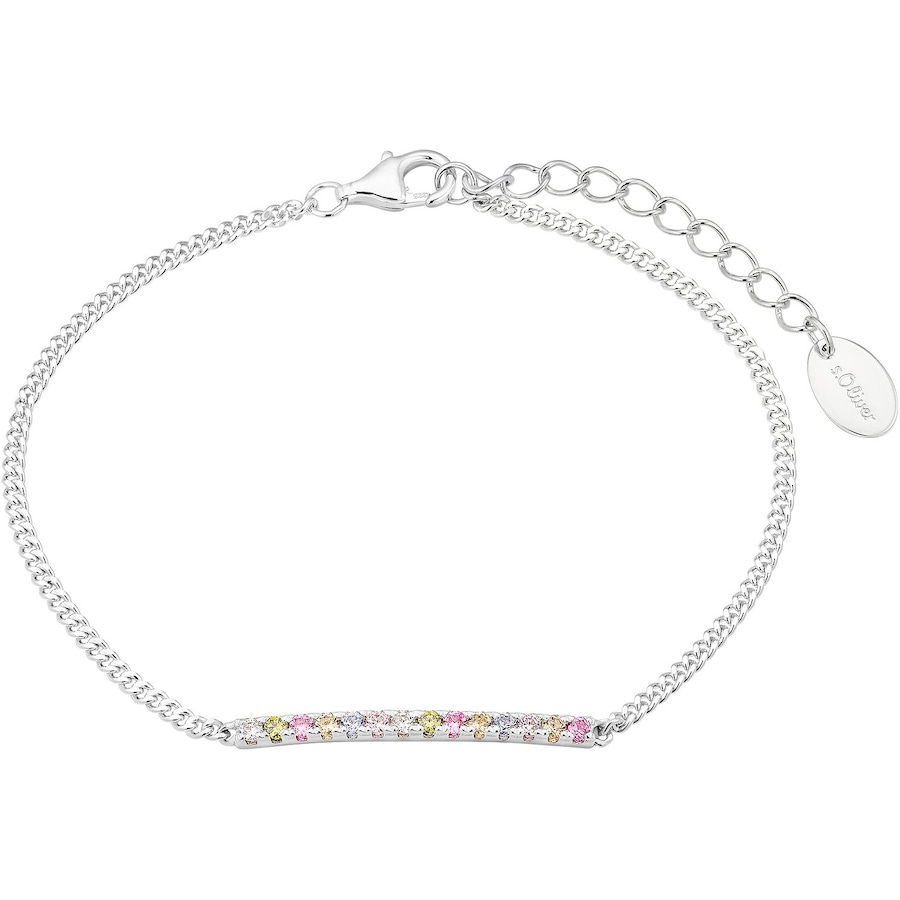 S.Oliver Armband voor dames, 925 Sterling zilver, zirkonia synth.