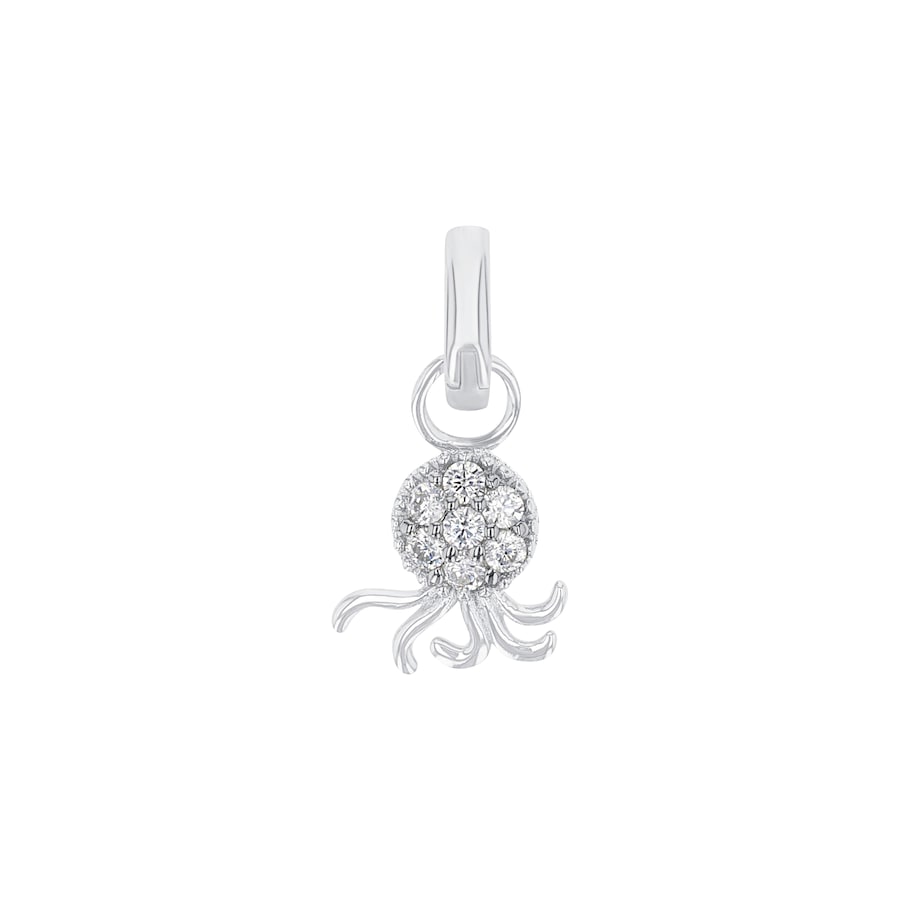 Amor Bedel voor dames, 925 Sterling zilver, zirkonia synth. | octopus