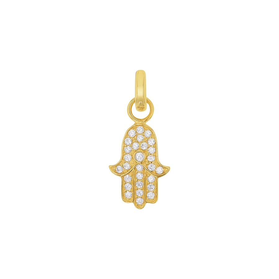 Amor Bedel voor dames, 925 Sterling zilver, zirkonia synth. | Hamsa hand