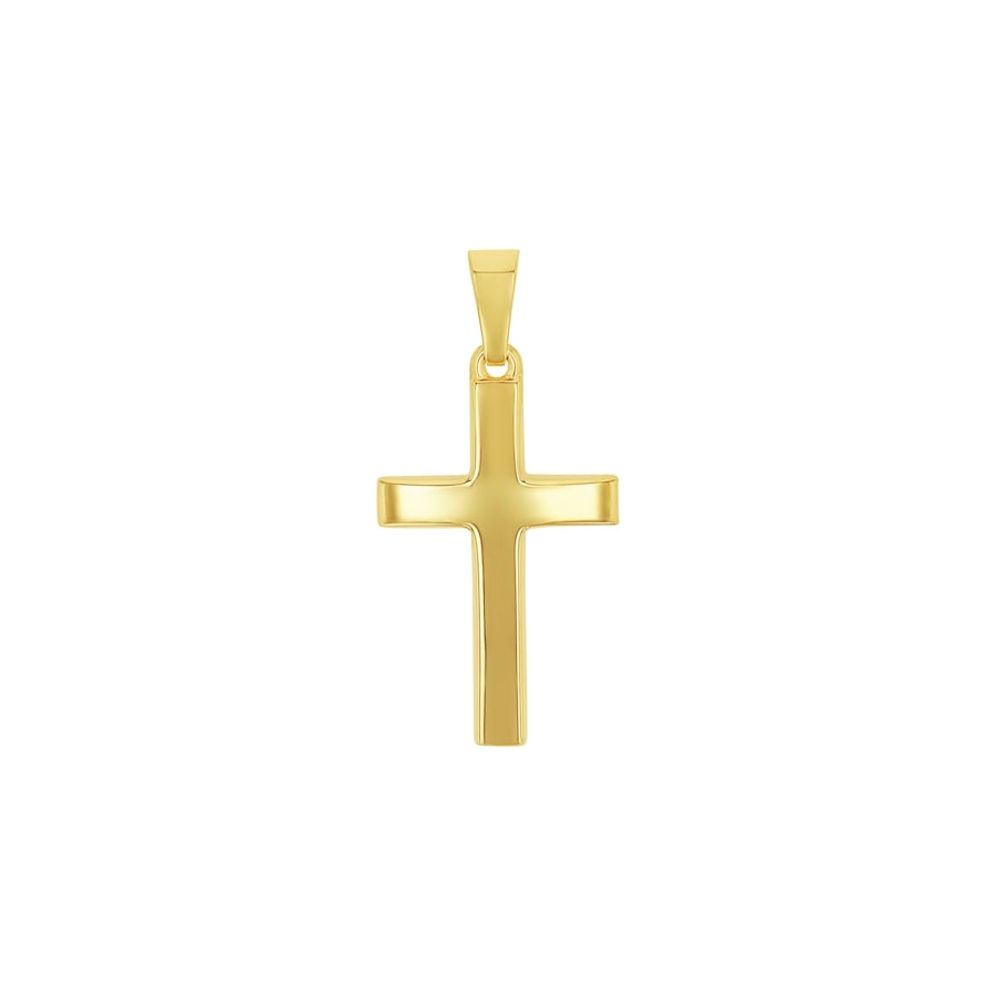 Amor Hanger met motief voor dames en heren, unisex, goud 585 | kruis