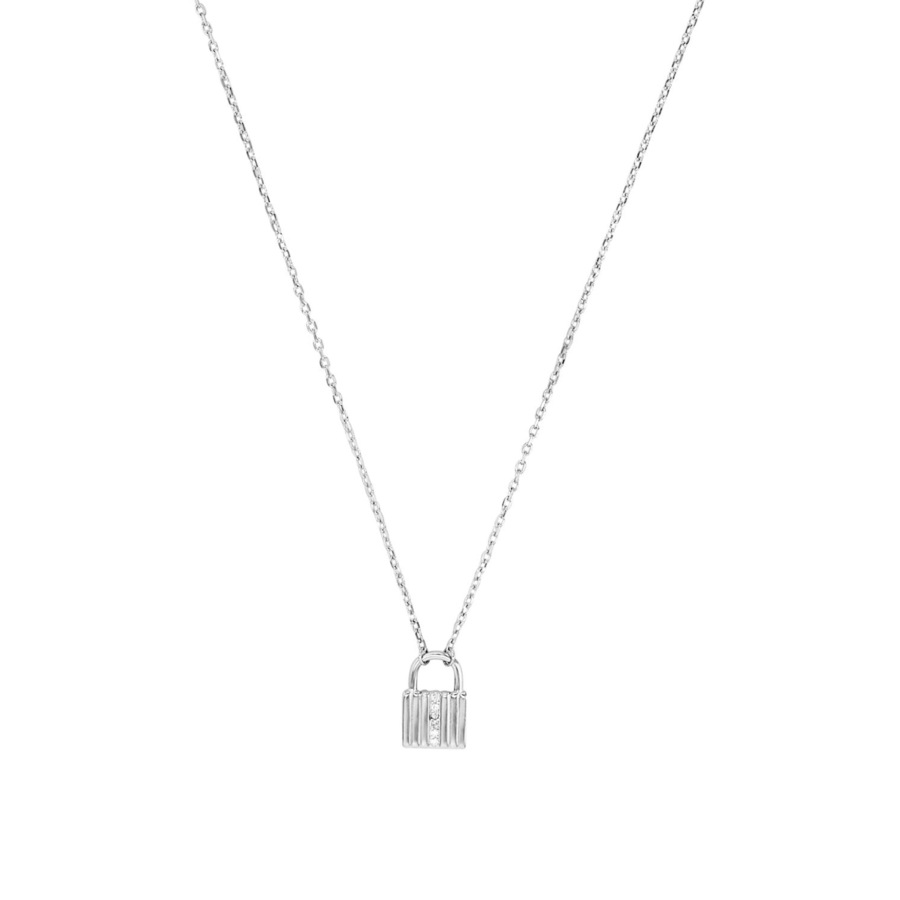 Amor Ketting met hanger voor dames, 925 Sterling zilver, zirkonia synth. | Slot