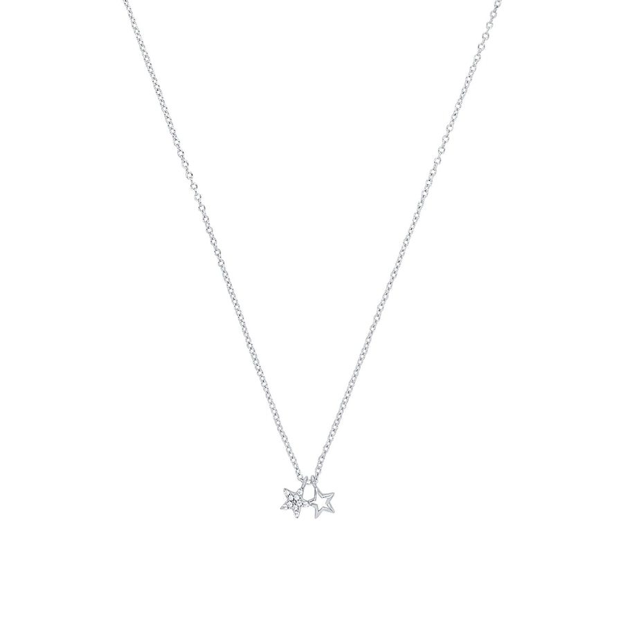 Amor Ketting met hanger voor dames, 925 Sterling zilver, zirkonia synth.