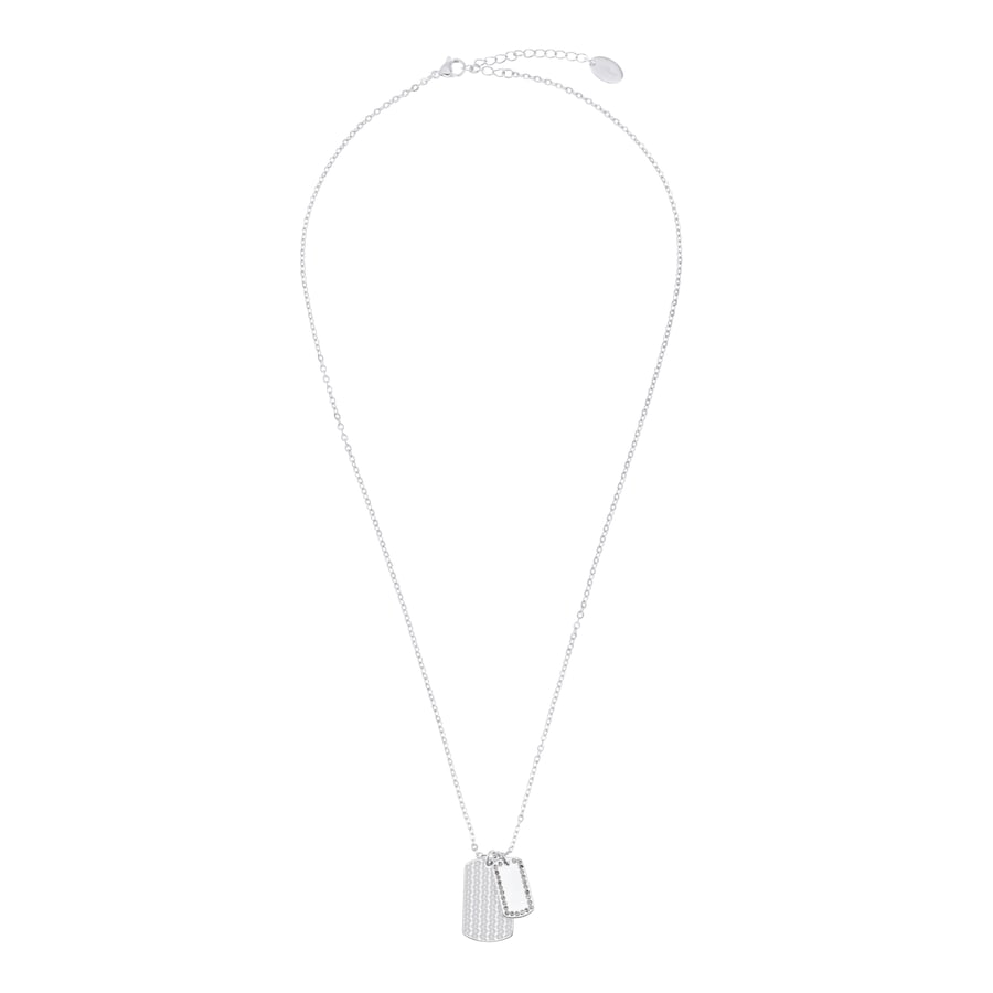 S.Oliver Ketting met hanger voor dames, roestvrij staal, zirkonia synth.