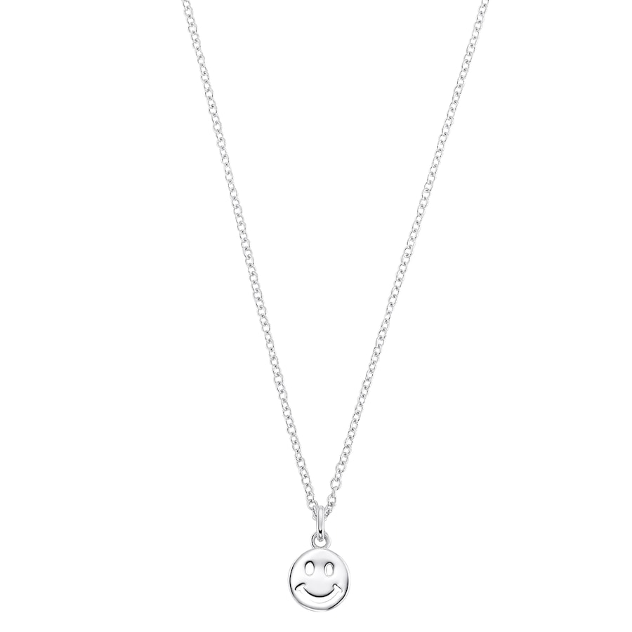 S.Oliver Ketting met hanger voor kinderen, unisex, 925 Sterling zilver | Smiley