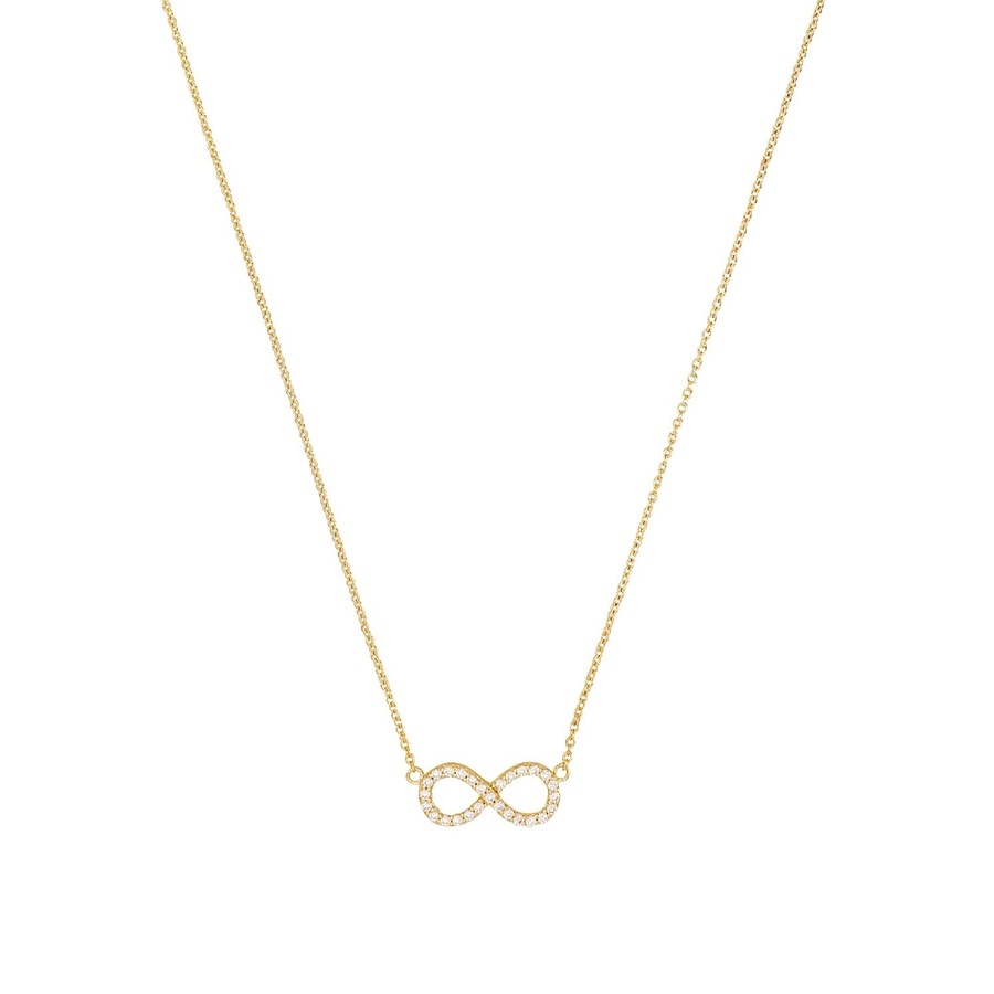 Amor Ketting met hanger voor dames, 925 Sterling zilver, zirkonia synth. | Oneindigheid