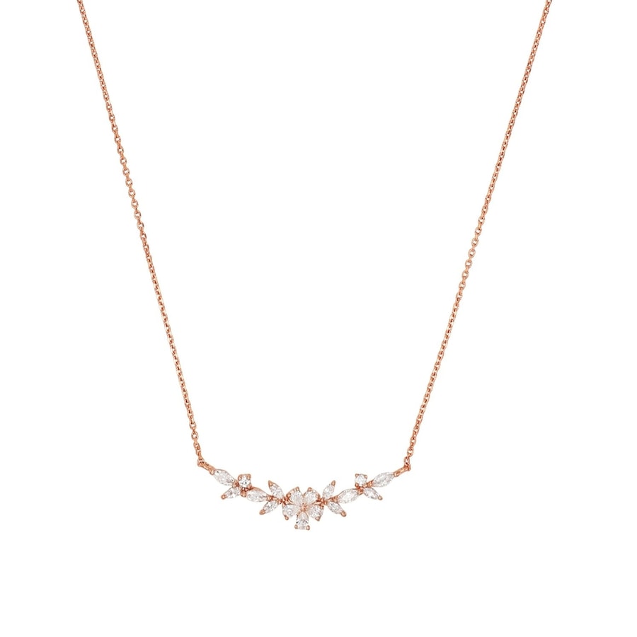 Amor Ketting met hanger voor dames, 925 Sterling zilver, zirkonia synth.