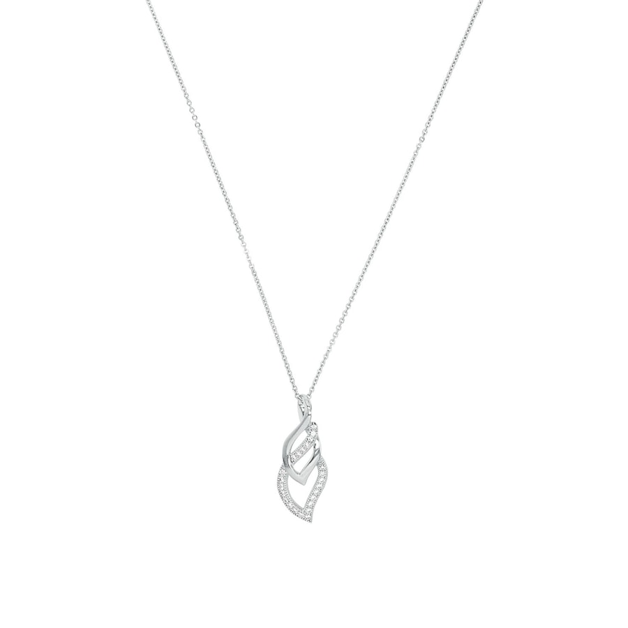 Amor Ketting met hanger voor dames, 925 Sterling zilver, zirkonia synth.