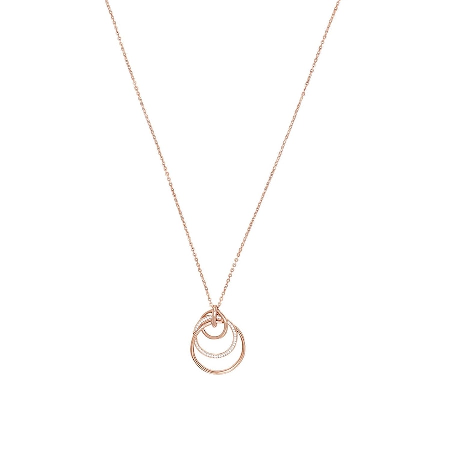 Amor Ketting met hanger voor dames, 925 Sterling zilver, zirkonia synth.