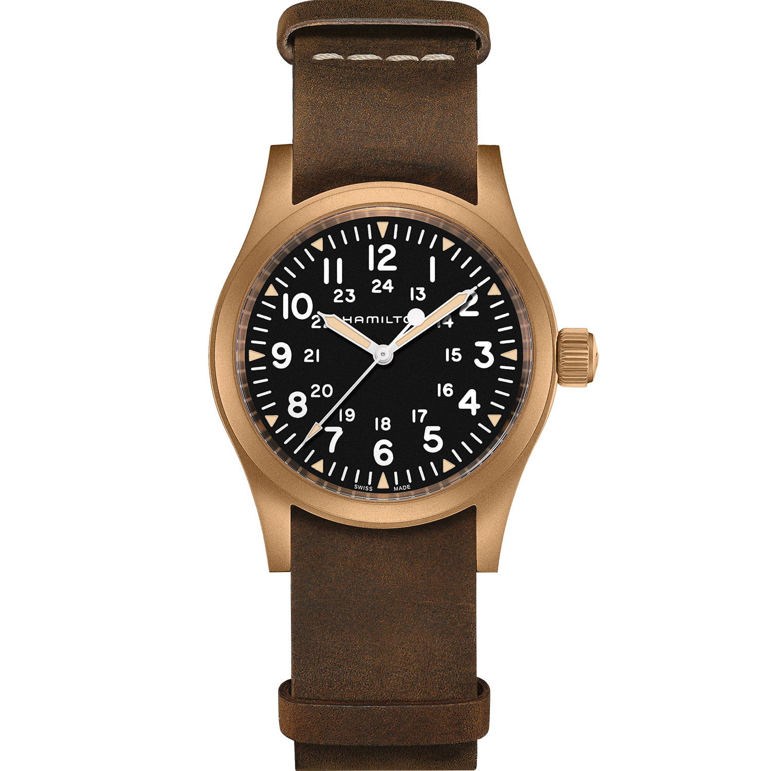 Hamilton bronze khaki field mechanical 38 mm