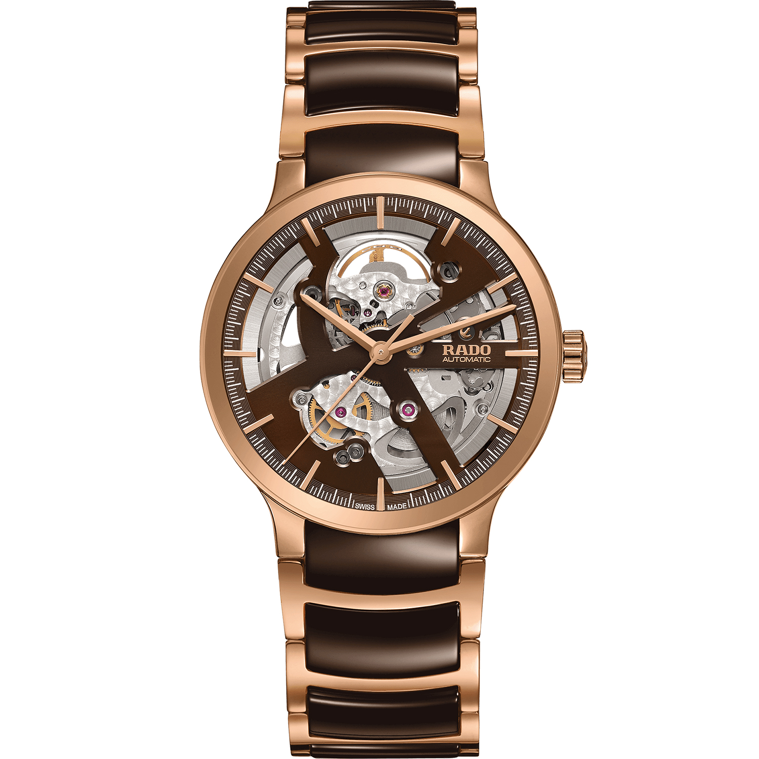 Rado centrix skeleton automaat high-tech ceramic 38 mm