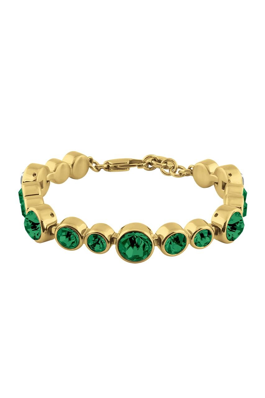 Dyrberg Kern Dyrberg/Kern Calica Bracelet, Color: Gold/Green, Onesize, Women