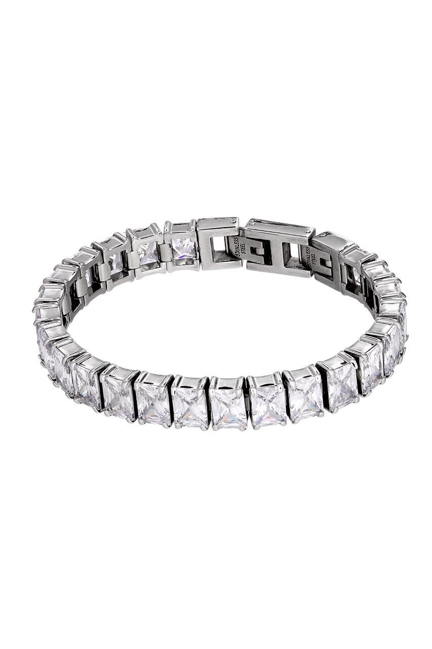 Dyrberg Kern Dyrberg/Kern Conda Bracelet, Color: Silver/Crystal, Onesize, Women