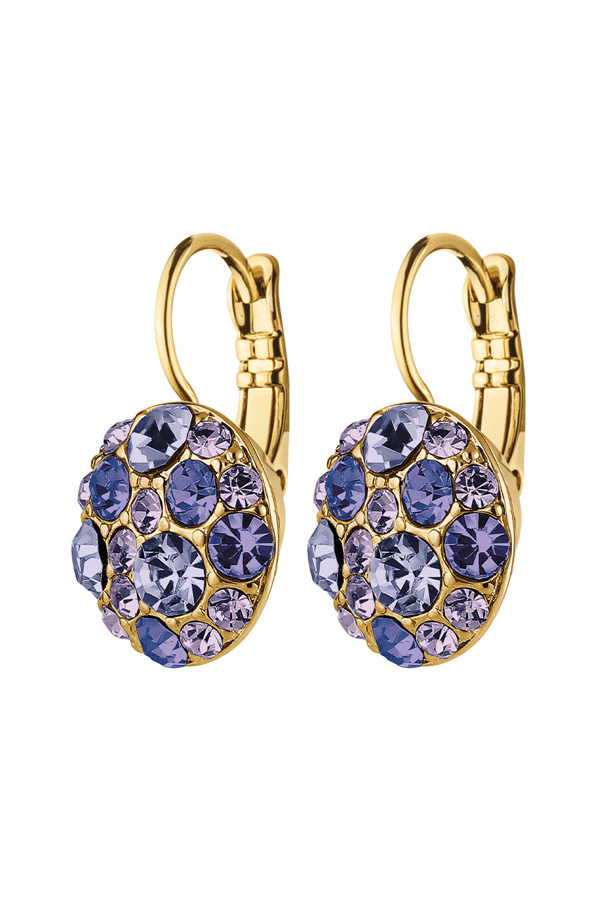 Dyrberg Kern Dyrberg/Kern Blost Earring, Color: Gold/Purple, Onesize, Women