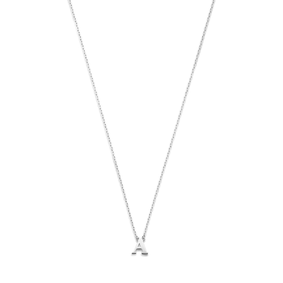 Isabel Bernard Ketting  Saint Germain Chloé - 14 karaat witgoud letter A - Z