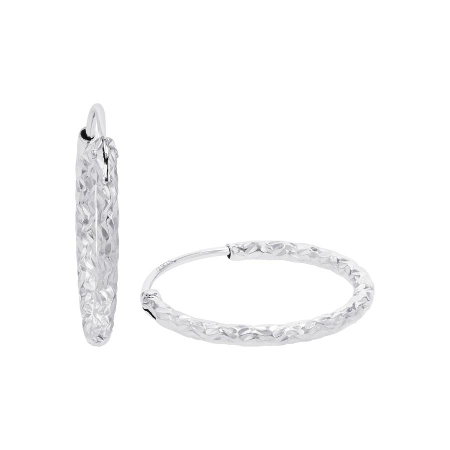 Amor hoepel oorbellen voor dames, 925 Sterling zilver