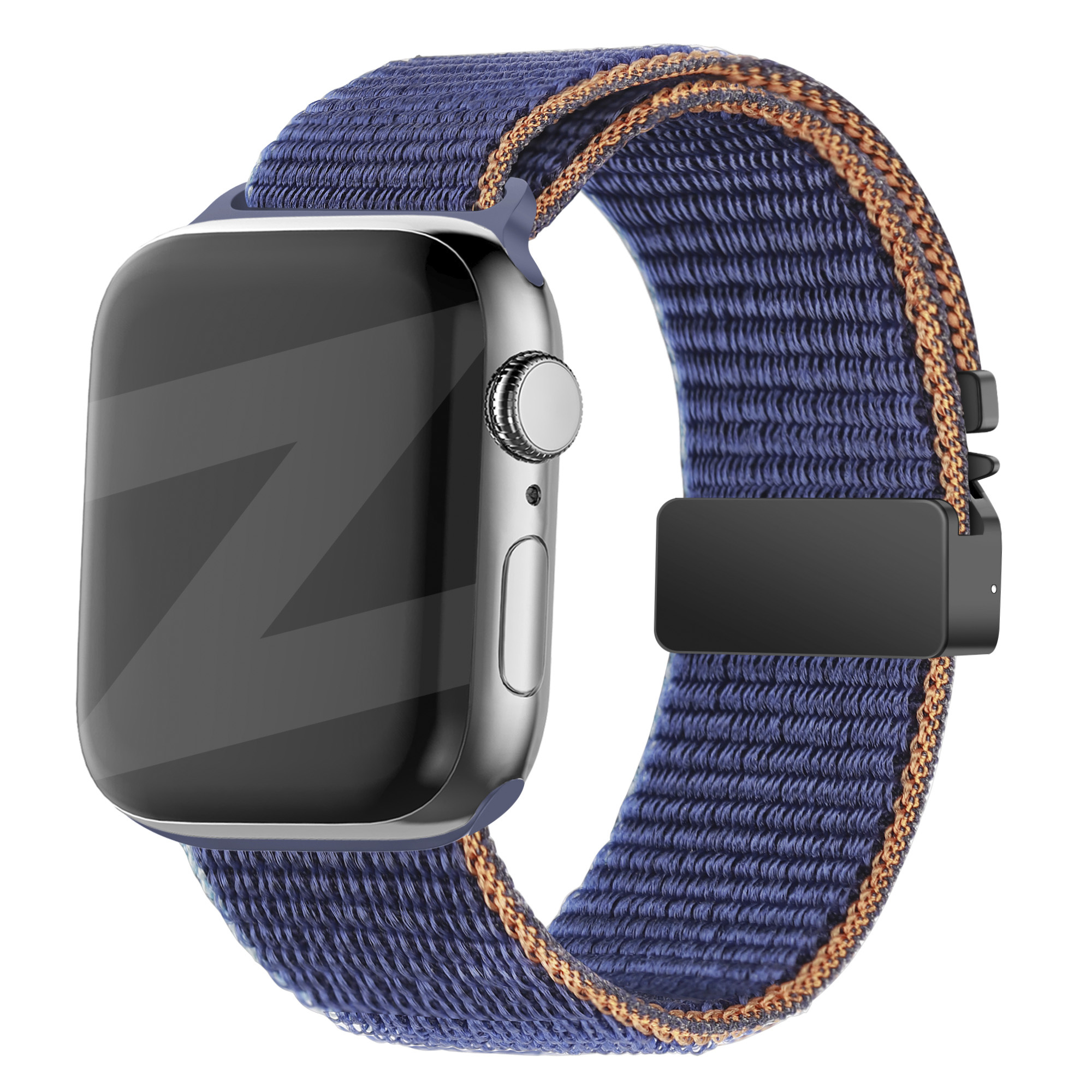 Bandz Apple Watch nylon band 'Classic' met P-buckle (donkerblauw)