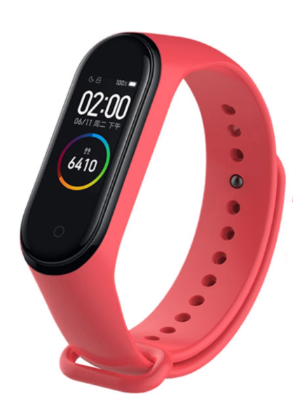 Strap-it Xiaomi Mi Band 5 siliconen bandje (rood)