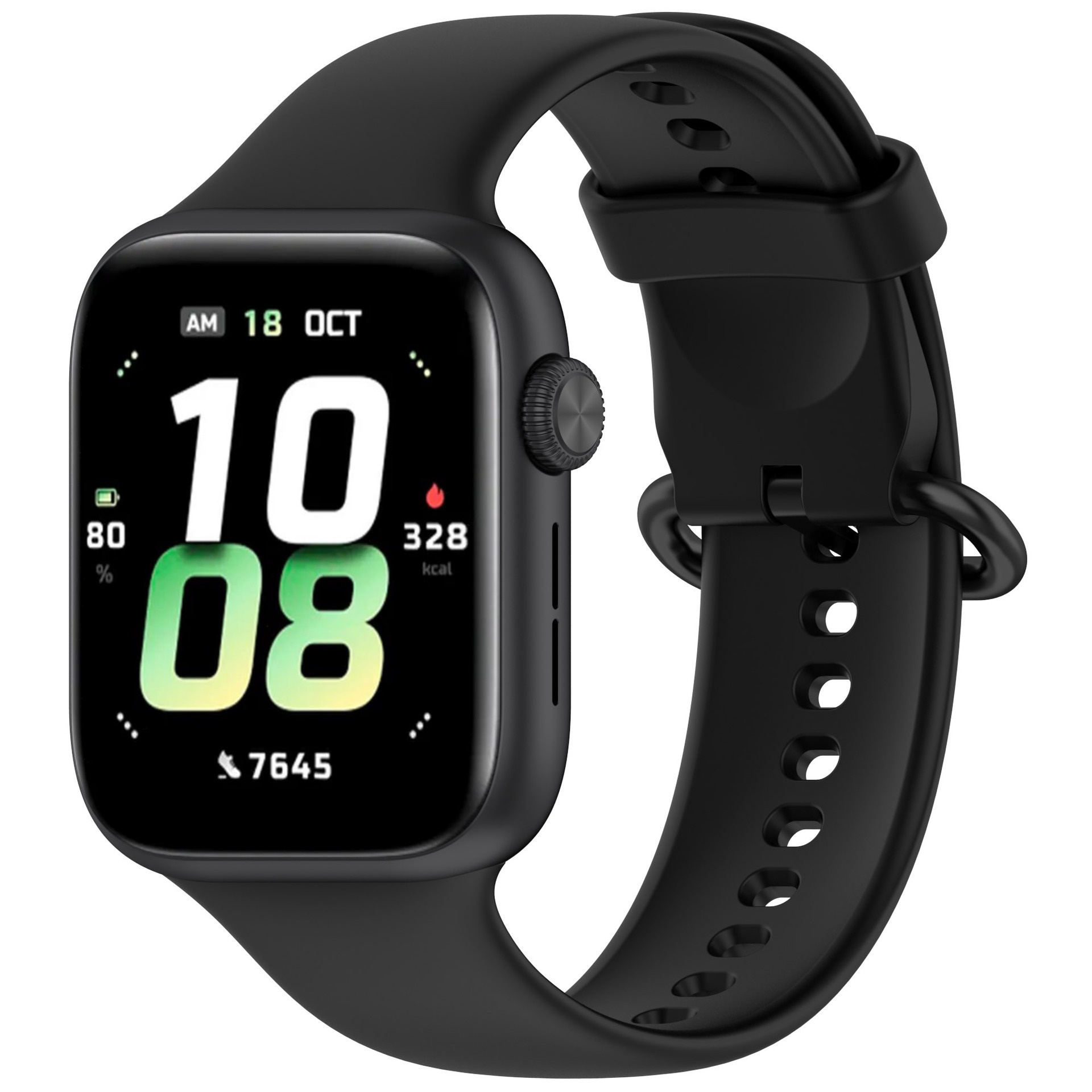 Strap-it Honor Watch 5 siliconen bandje (zwart)