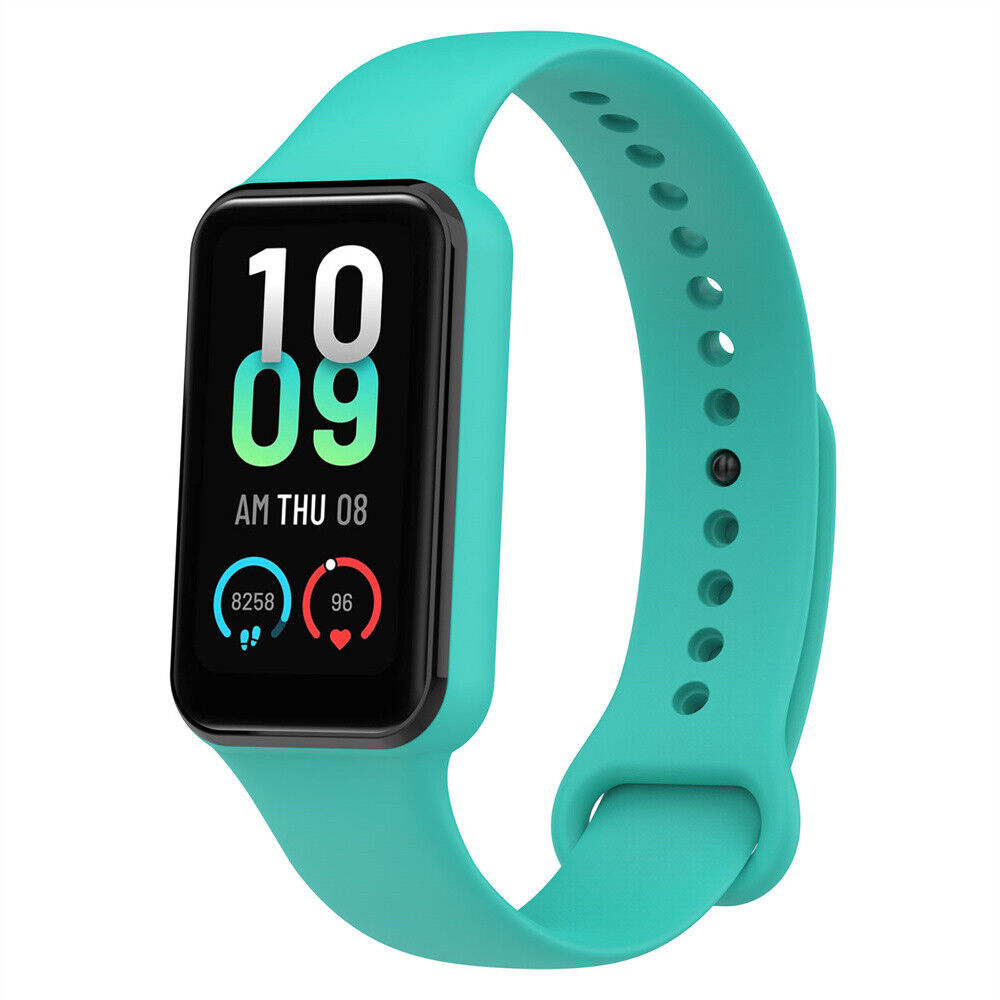 Strap-it Amazfit Band 7 siliconen bandje (aqua)