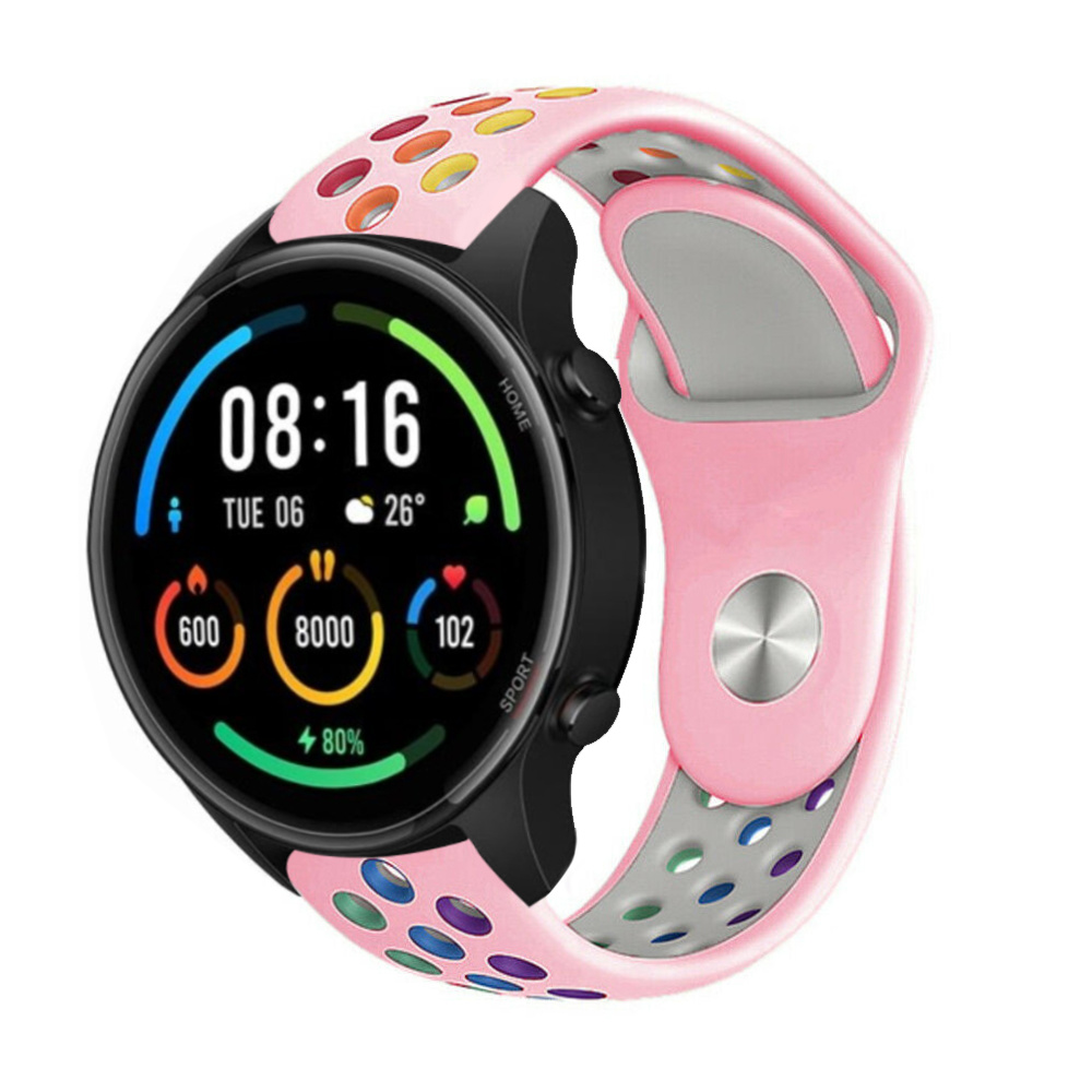 Strap-it Xiaomi Mi Watch sport band (roze kleurrijk)