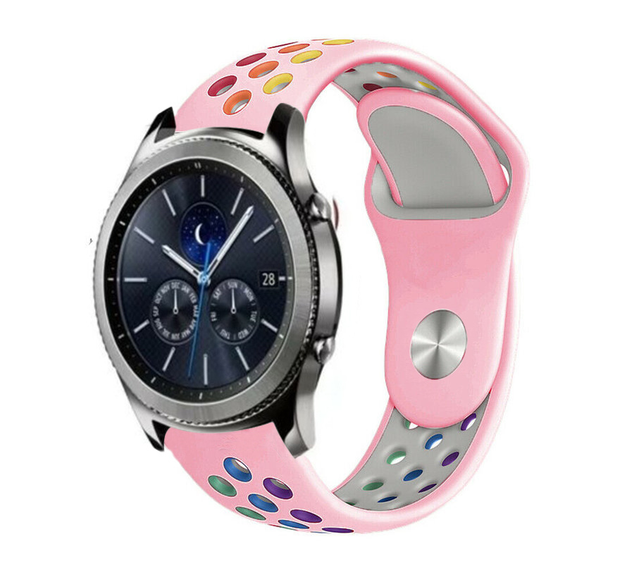 Strap-it Samsung Gear S3 sport band (roze/kleurrijk)