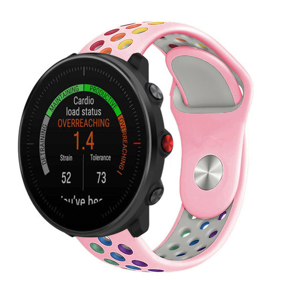 Strap-it Polar Vantage M sport band (roze/kleurrijk)