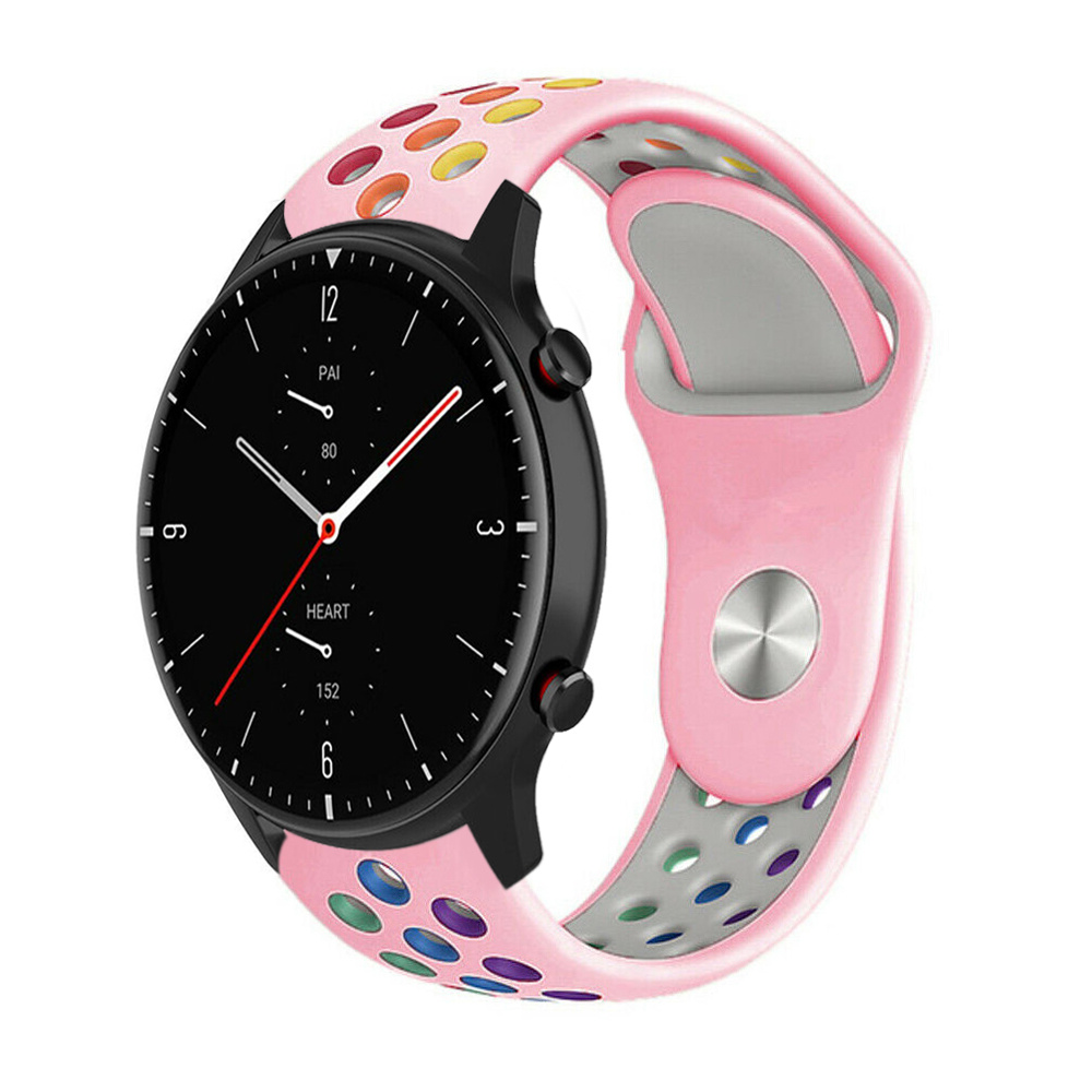 Strap-it Amazfit GTR 2 sport band (roze kleurrijk)