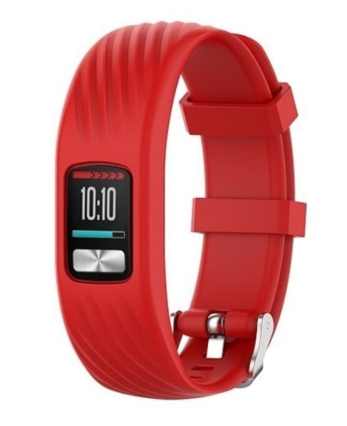 Strap-it Garmin Vivofit 4 siliconen bandje (rood)