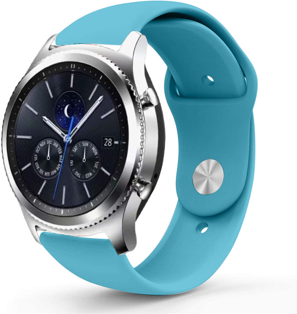 Strap-it Samsung Gear S3 sport bandje (lichtblauw)