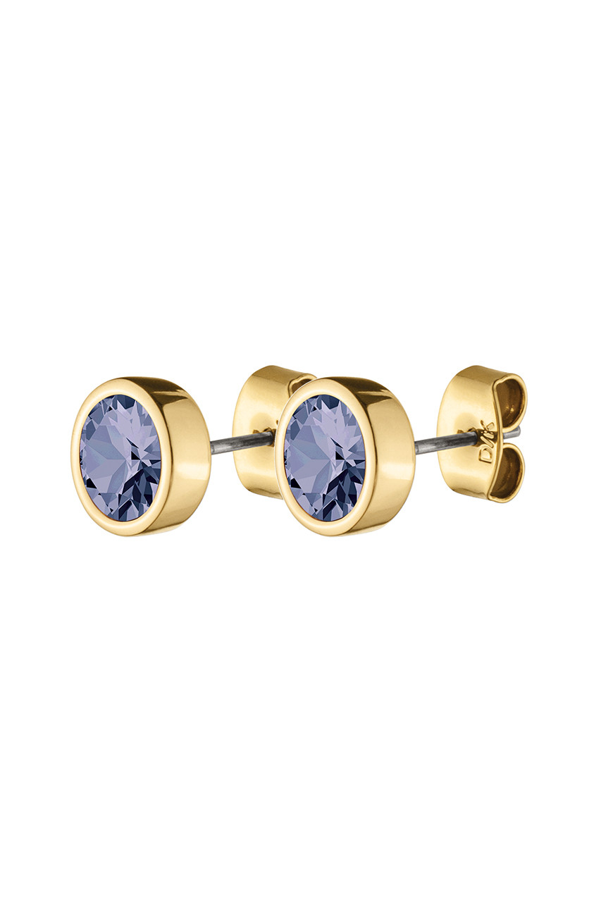 Dyrberg Kern Dyrberg/Kern Noble Earring, Color: Gold/Purple, Onesize, Women