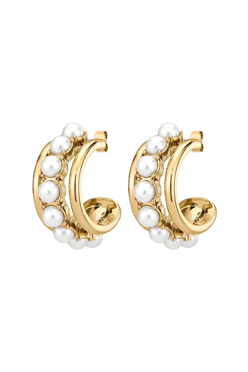 Dyrberg Kern Dyrberg/Kern Helen Earring, Color: Gold/White, Onesize, Women