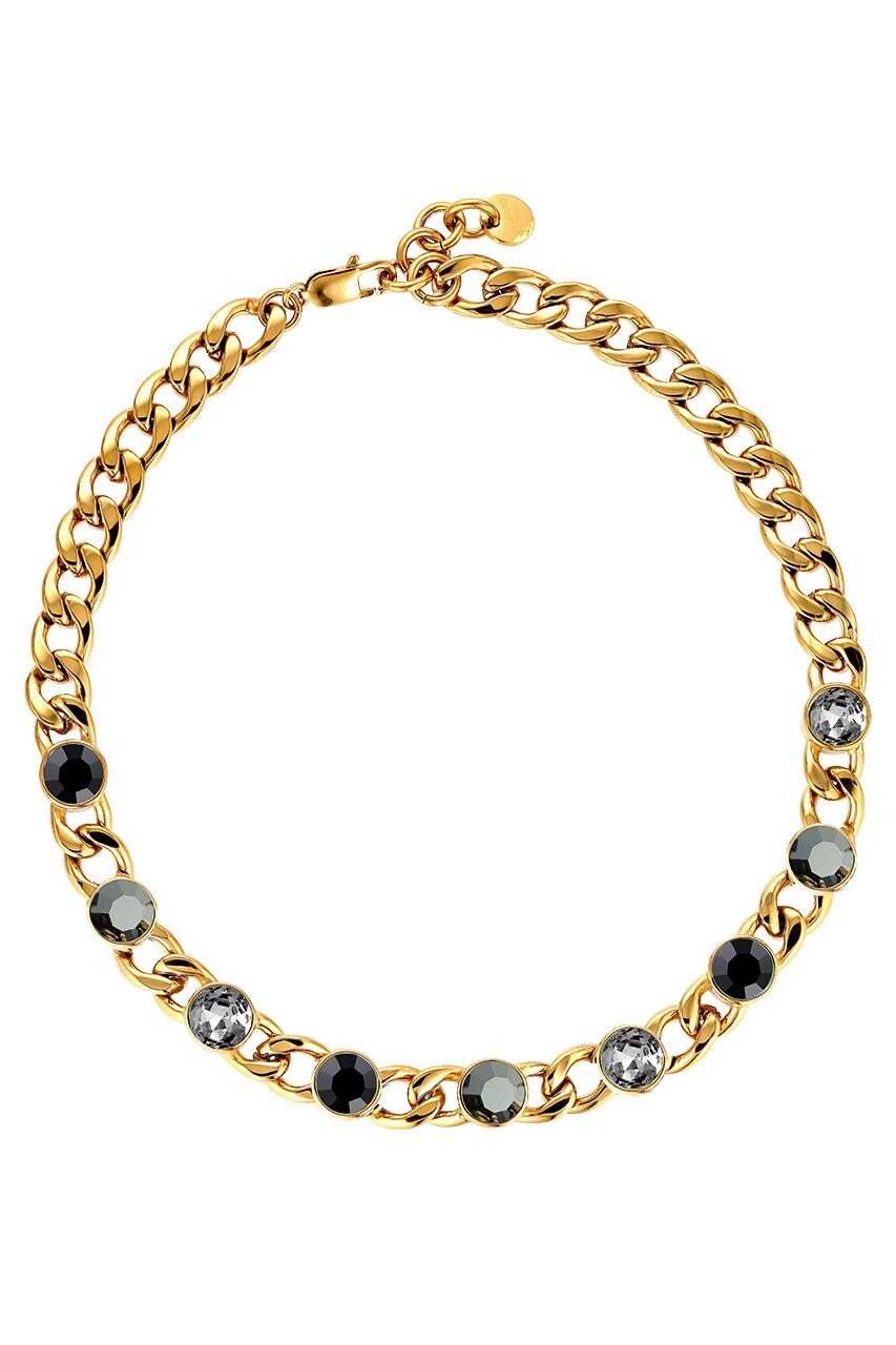 Dyrberg Kern Dyrberg/Kern Camela Necklace, Color: Gold/Black, Onesize, Women