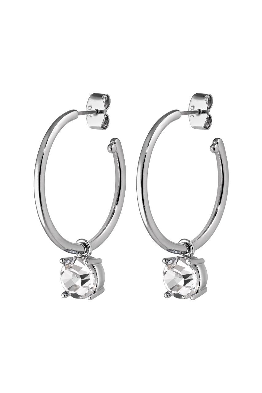 Dyrberg Kern Dyrberg/Kern Diega Earring, Color: Silver/Crystal, Onesize, Women