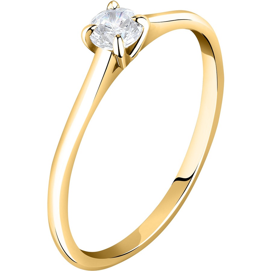 Live Diamond Damesring Geelgoud, gerecycleerd 375 geelgoud