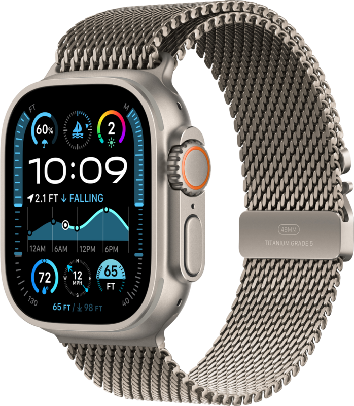 Apple Watch Ultra 2 4G 49mm Zilver Milanese Band S