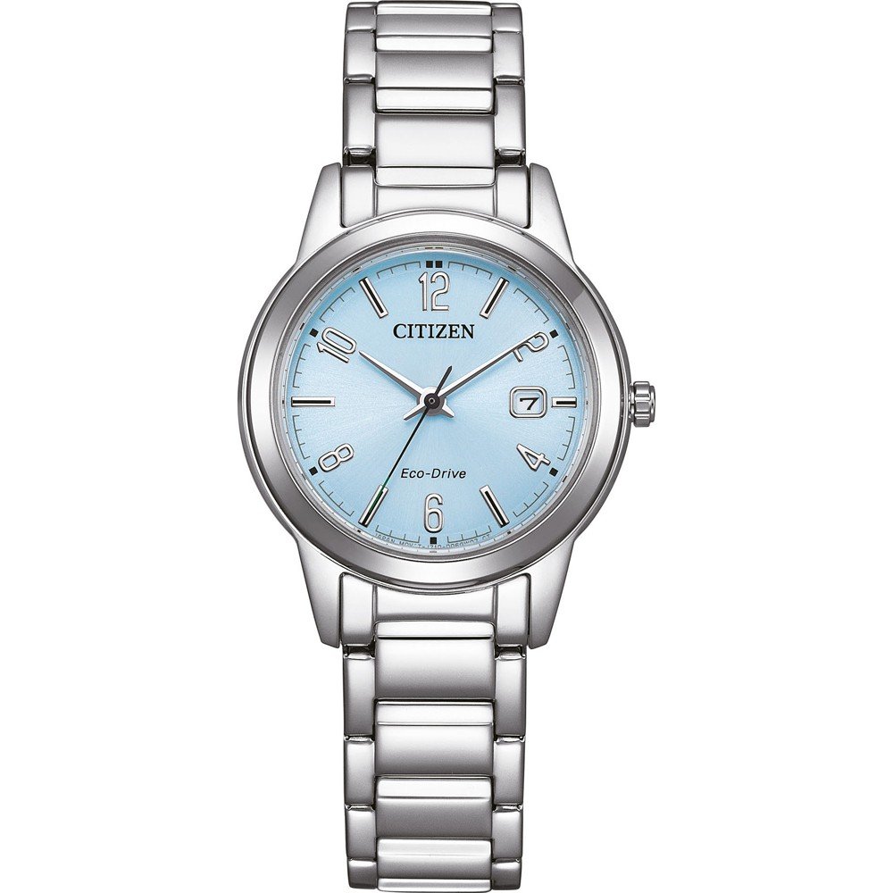 Citizen Solarhorloge Polshorloge, dameshorloge, roestvrijstalen band, datum