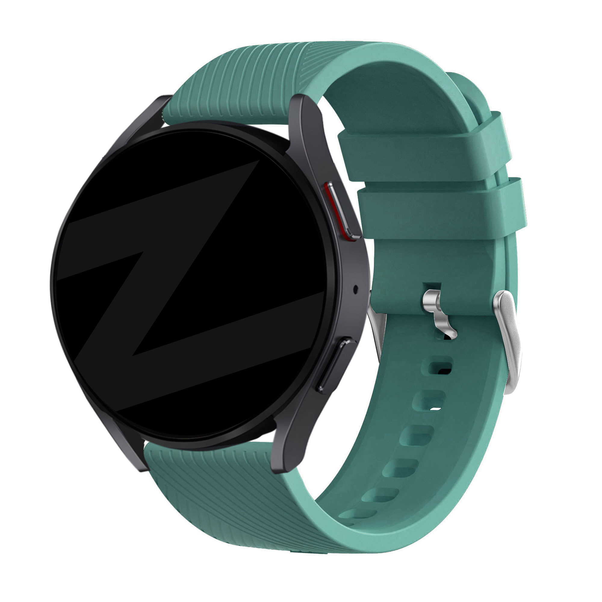 Bandz Amazfit Bip 6 siliconen band 'Deluxe' (dennengroen)