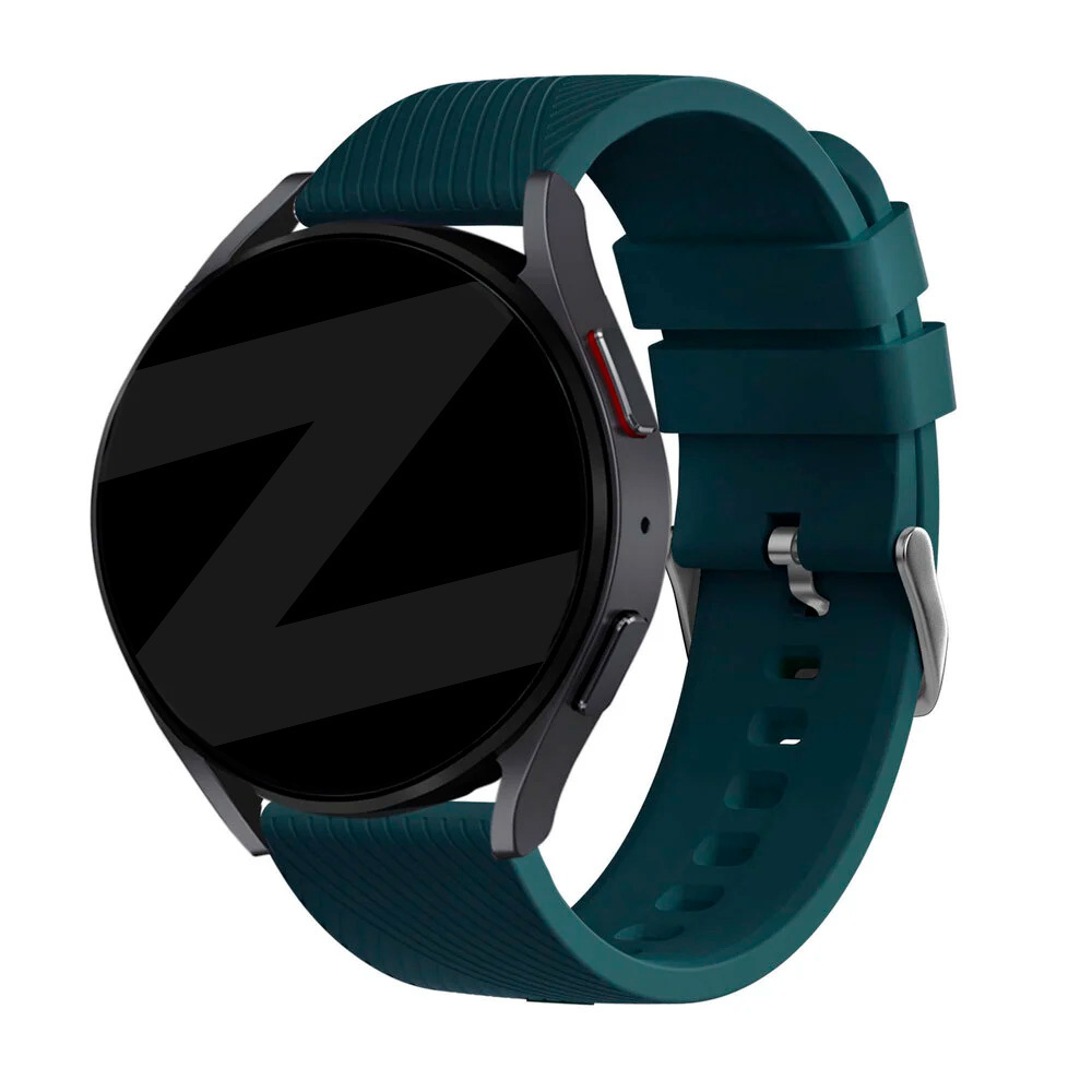 Bandz Amazfit Bip 6 siliconen band 'Deluxe' (donkergroen)