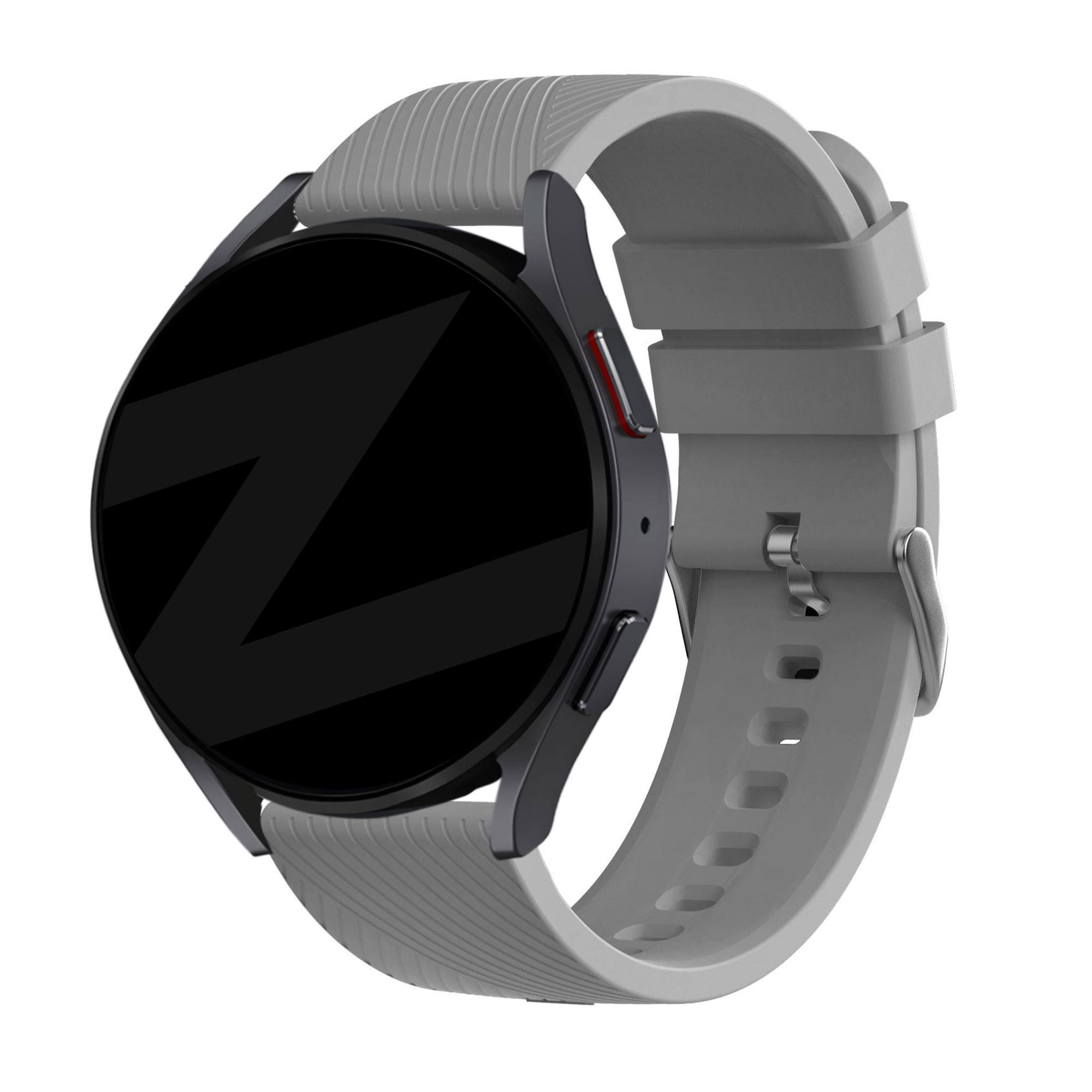 Bandz Amazfit Bip 6 siliconen band 'Deluxe' (grijs)