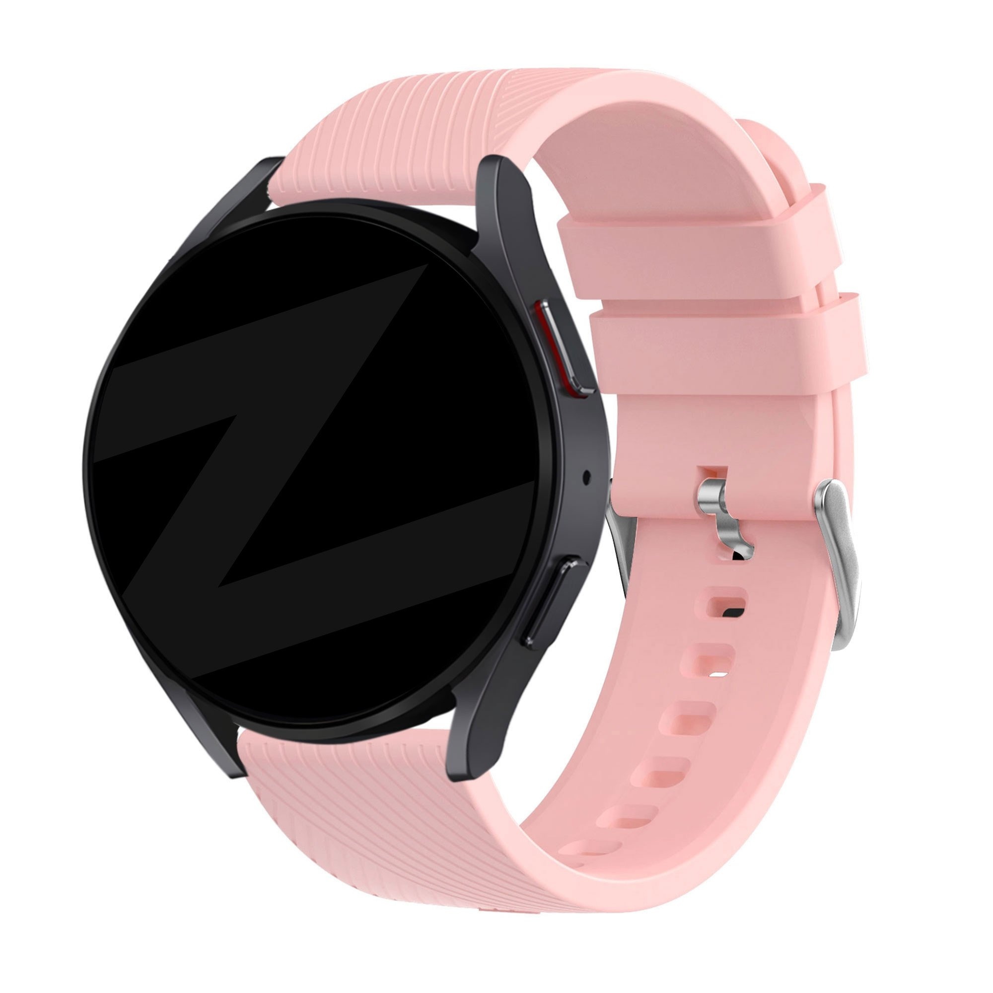 Bandz Amazfit Bip 6 siliconen band 'Deluxe' (roze)