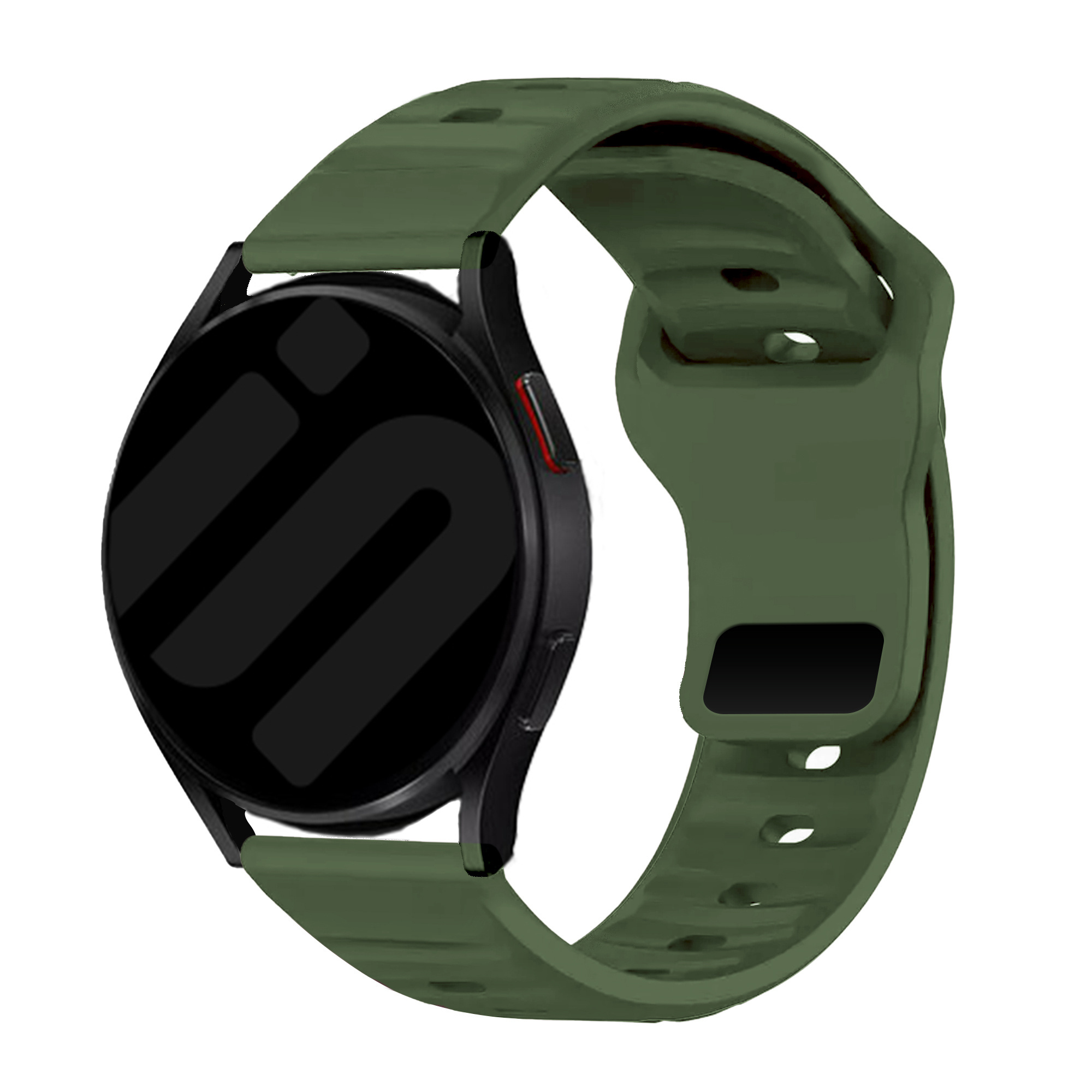 Strap-it Amazfit Bip 6 outdoor siliconen bandje (groen)