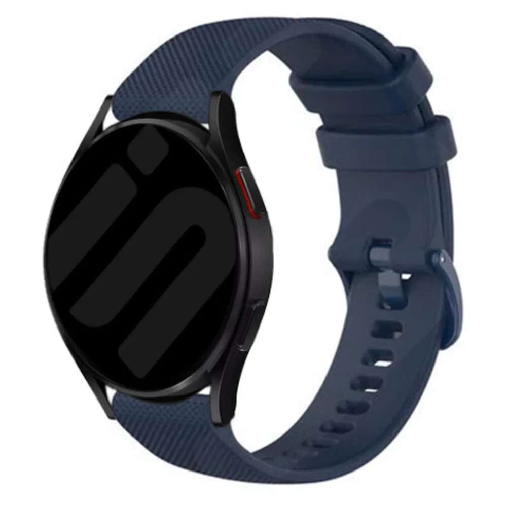 Strap-it Amazfit Bip 6 luxe siliconen bandje (donkerblauw)