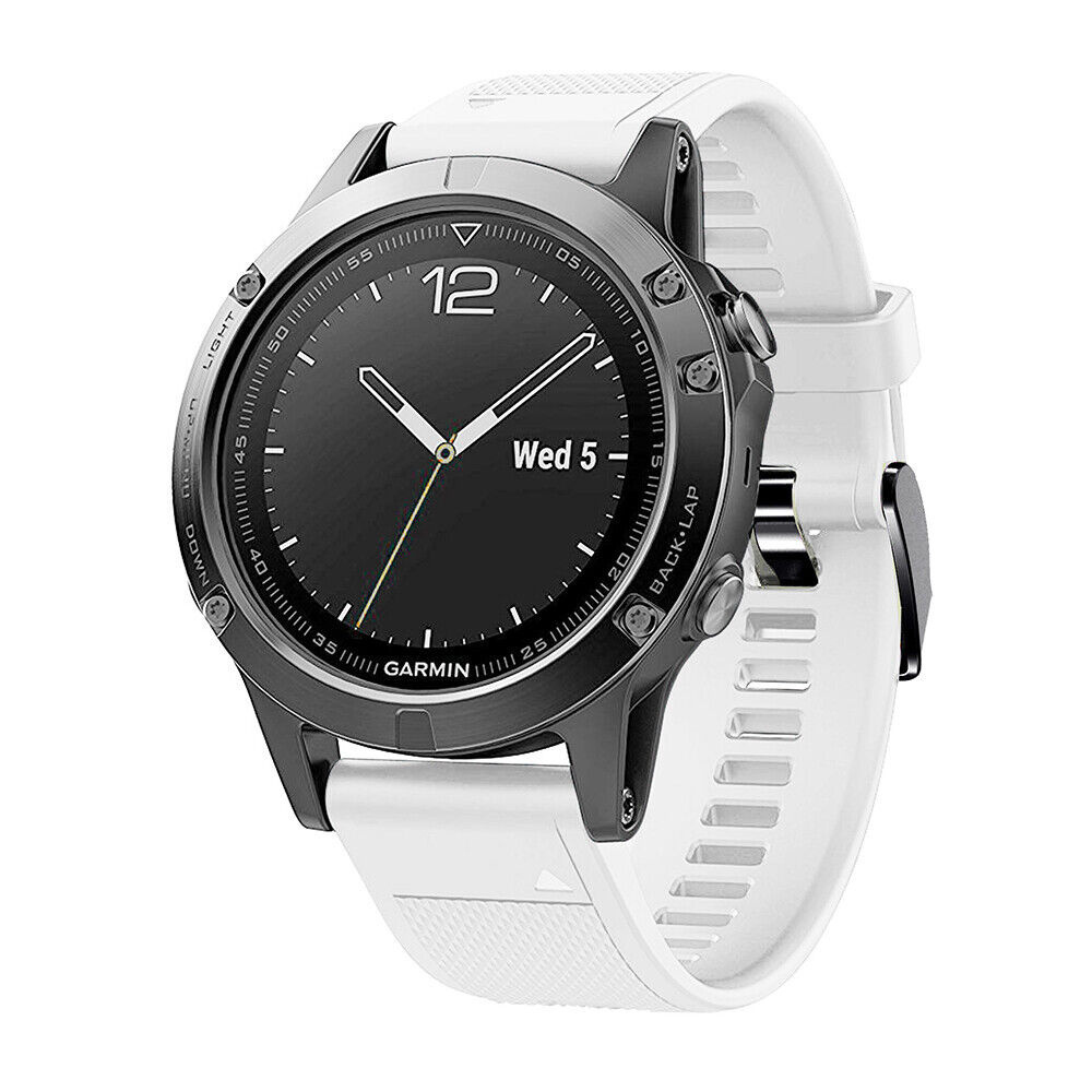 Strap-it Garmin MARQ siliconen bandje (wit)