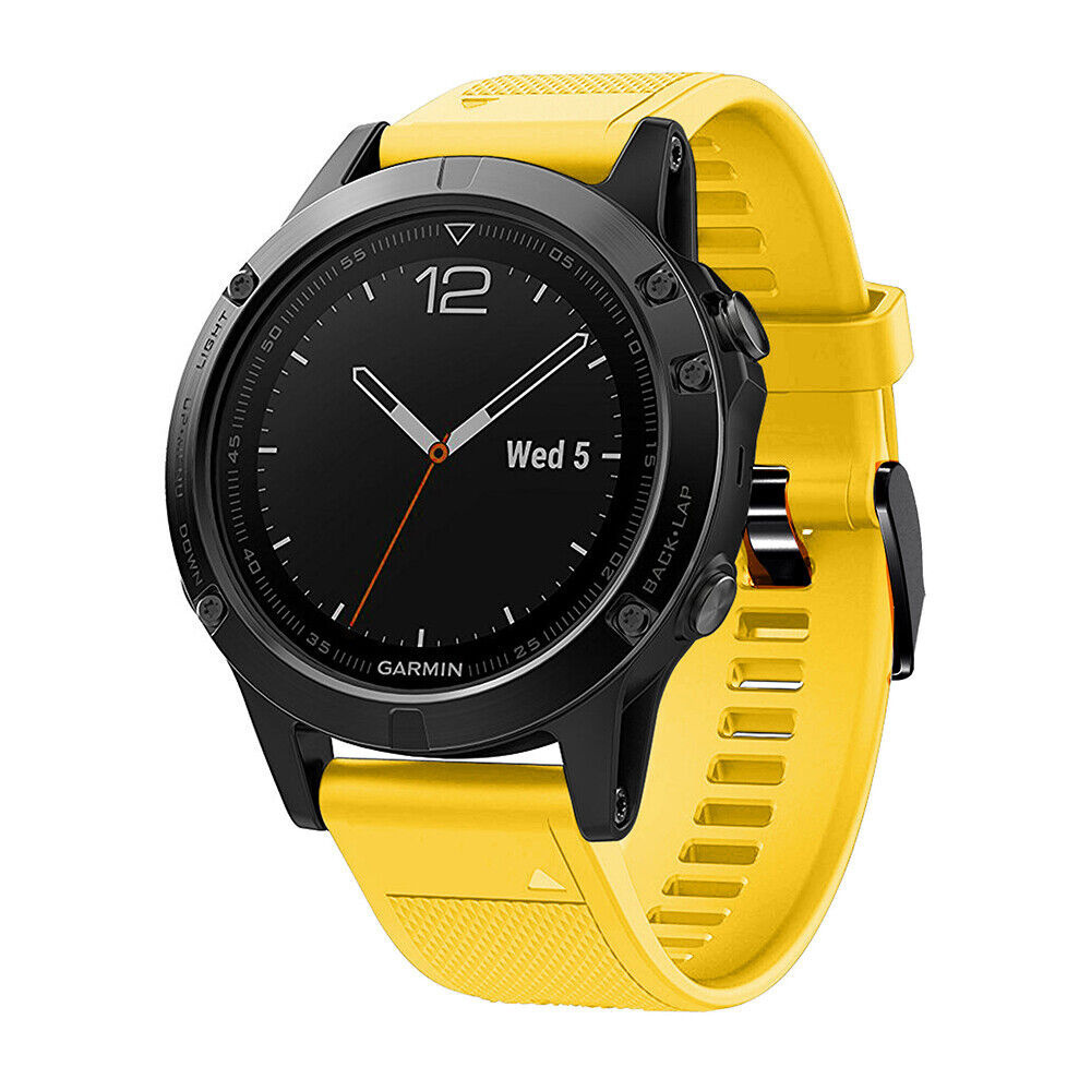 Strap-it Garmin MARQ siliconen bandje (geel)