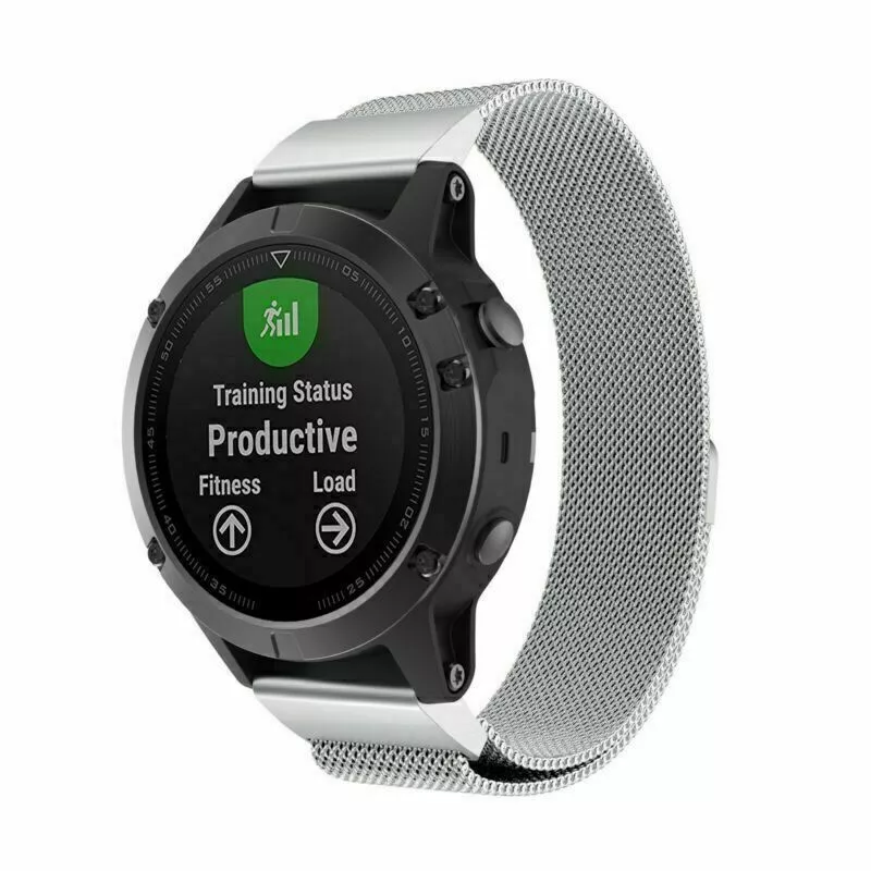 Strap-it Garmin MARQ Milanese band (zilver)