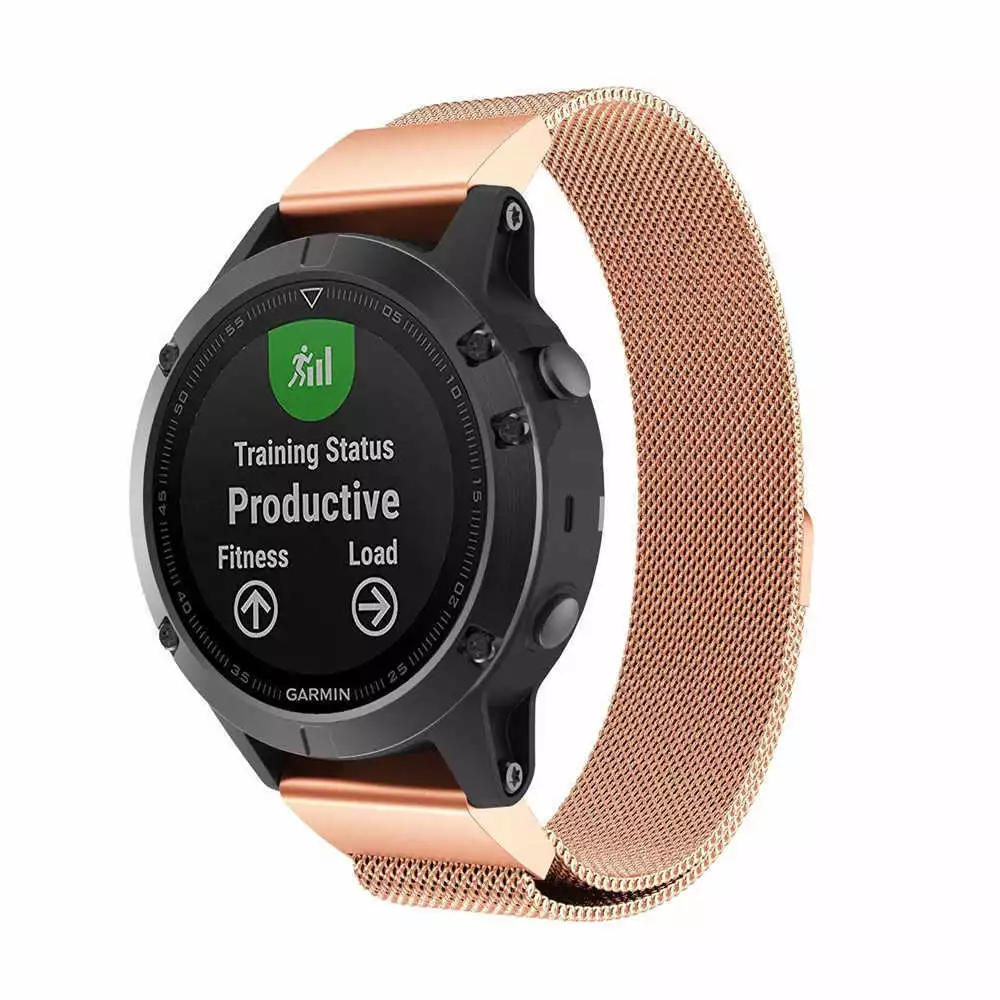 Strap-it Garmin MARQ Milanese band (rosé goud)