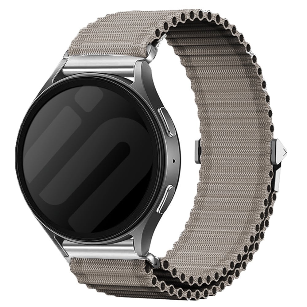 Strap-it Amazfit Bip 6 outdoor nylon bandje (grijs)