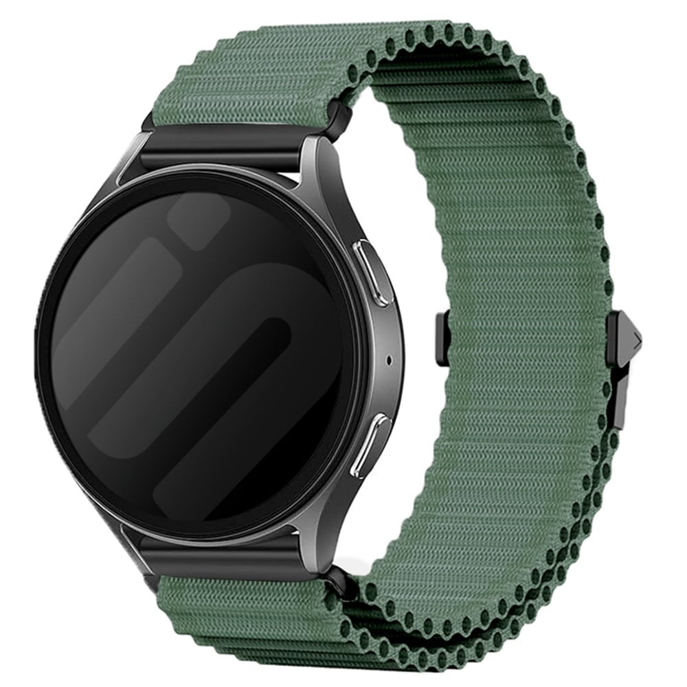 Strap-it Amazfit Bip 6 outdoor nylon bandje (donkergroen)